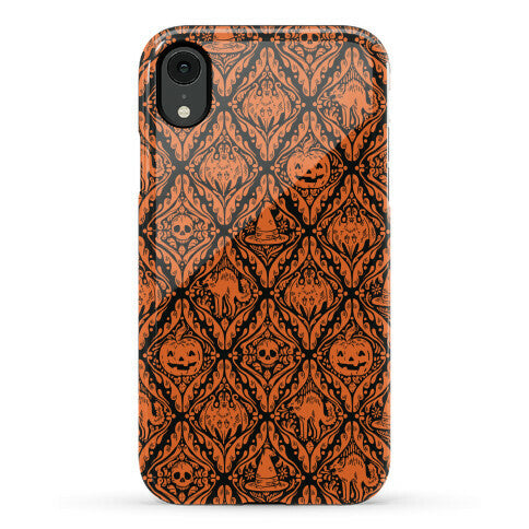 Spooky Vintage Halloween Pattern Phone Case